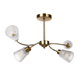 Светильник потолочный N6576/4 COP 4*40W E14 220V (l-720; w-310; h-280) S=12м2 VERNER LIGHTING *1