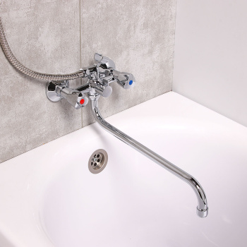 Смеситель для ванны Milardo Tring, длинный излив, двухвентильный