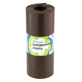 Бордюрная лента Садовая для грядок, клумб пласт. выс.30см дл.10м Коричн. БЛ-30/10 (Протэкт)*1