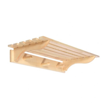 Полка с вешалкой, 3 рожка 60х28х10 "Банные штучки"/5