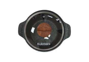 Кастрюля алюмин. антипригарная "Kukmara" "Granit Ultra INDUCTION" blue 2,0л Стекл.кр. кгги23а *1/3