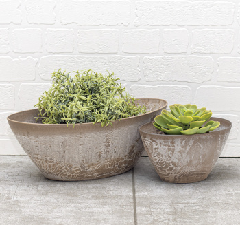 яяяКашпо пластм. "Микрит" 1.4л овал. 210х135 h110мм Бежевый слайн М3108 ("М-П.")*1/16