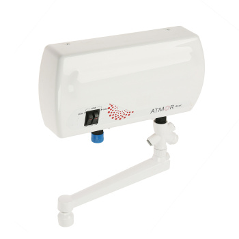 Водонагреватель проточный Atmor Basic Combi, душ, кран, 5 кВт, горизонтальный