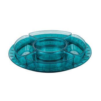 Блюдо пластм. "менажница" "NEO LUXE" d310мм SE300712100 ("Sugar Spice") *1/4