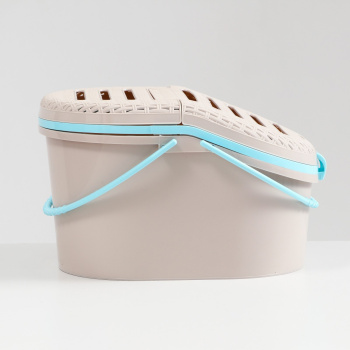 Переноска "Мур-мяу" для животных, пластик, серый 5084846