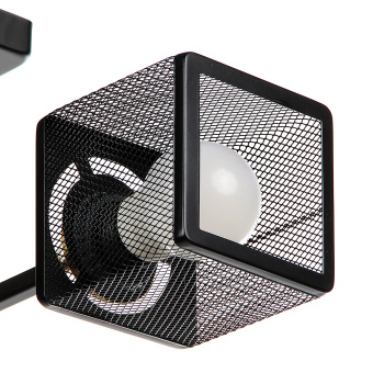 Светильник потолочный N6400/2 BK+COP 2*40W E27 220V (l-465; w-155; h-195) S=8м2 VERNER LIGHTING *1