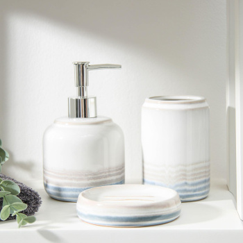 Набор аксессуаров для в/комнаты «Жаклин», 3 предмета(мыльница, дозатор, стакан), цвет белый 5426134