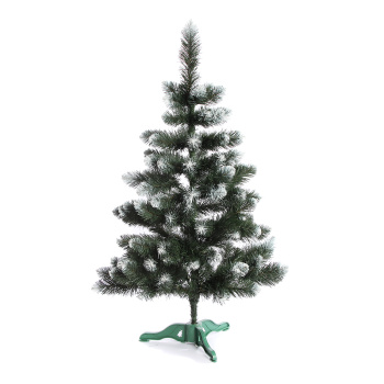 Елка искусственная Елки от Мишки «Белоснежная королева» Эконом, 120 см, ПВХ, зеленый с инеем