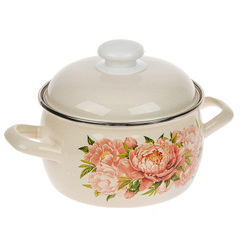 Кастрюля эмалированная 2,0л d160мм металл.кр.с пл.р.,об.нерж., с Деколью С-4210АП2/4 *1/8 Кастрюля эмалированная 2,0л d160мм металл.кр.с пл.р.,об.нерж., с Деколью С-4210АП2/4 *1/8