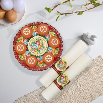 Пасхальный набор "Жостово", 9,6 х 14,8 см