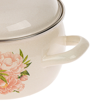 Кастрюля эмалированная 2,0л d160мм металл.кр.с пл.р.,об.нерж., с Деколью С-4210АП2/4 *1/8 Кастрюля эмалированная 2,0л d160мм металл.кр.с пл.р.,об.нерж., с Деколью С-4210АП2/4 *1/8