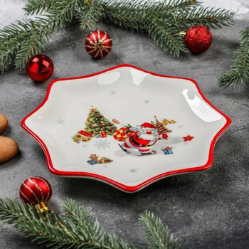 Блюдо сервировочное "На встречу Новому Году" 20х2,3 см 4826278