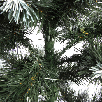 Елка искусственная Елки от Мишки «Белоснежная королева» Эконом, 120 см, ПВХ, зеленый с инеем