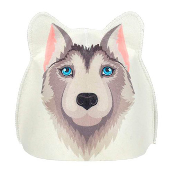 Шапка для бани и сауны «Хаски» "Hot Pot",  войлок /20