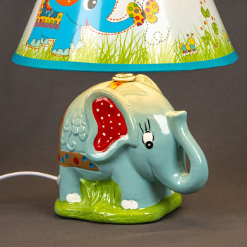 Лампа настольная D1-37 Blue детская Е14 40Вт S=2м2 *1/12