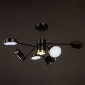 Люстра Verner Lighting N41826+1, LED 3000K-6500 K, черный