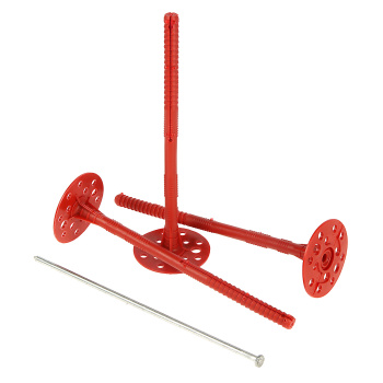 Дюбель 10х200 мм для теплоизоляции BROZEX, метал. гвоздь IZM, 30 шт. Дюбель 10х200 мм для теплоизоляции BROZEX, метал. гвоздь IZM, 30 шт.