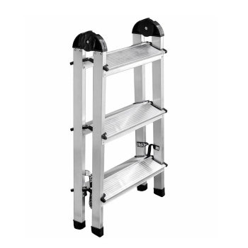 Стремянка алюминиевая 2-х сторонняя 3 ступени, выс.верхн. площ.0,60м "UFUK AL"111403 "Perilla" *1