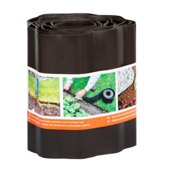 Бордюрная лента Садовая для грядок, клумб "гофра" пласт. выс.20см дл.9м Коричн.Б-20/9 (Протэкт) *1/2 Бордюрная лента Садовая для грядок, клумб "гофра" пласт. выс.20см дл.9м Коричн.Б-20/9 (Протэкт) *1/2