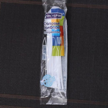 Ложка пластиковая 165мм, бел., ПС 12 шт 710057