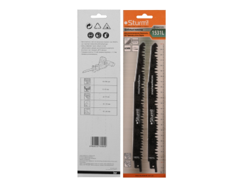 Полотно д/сабельной пилы ДЕРЕВО 2шт 240/5мм груб.древ,быстр пропил арт.9019-03-S1531L STURM*1/50/200