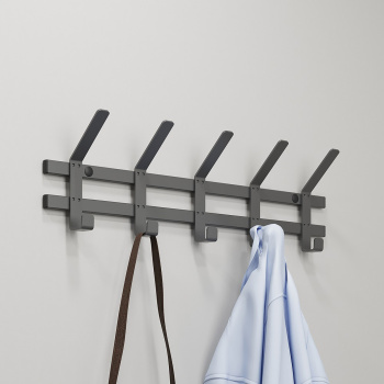 Вешалка настенная "Торонто 5" 604х174х91мм Графит ВНТ5 ГР ("ЗМИ") *1