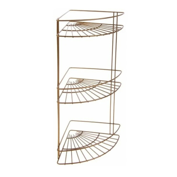 Полка угловая 3-ярусная Slim, цвет бронза   2699527