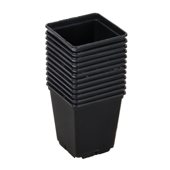 Набор горшков для рассады пластм. (0,25л *12шт) квадратный черный (Ангора)  *1/160 Набор горшков для рассады пластм. (0,25л *12шт) квадратный черный (Ангора)  *1/160