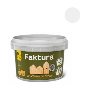 Шпатлевка по дереву белая 0,4 кг FAKTURA *1/6/600