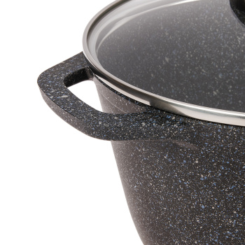 Кастрюля алюмин. антипригарная "Kukmara" "Granit" black 3,5л Стекл.кр. кгч35а *1/3 Кастрюля алюмин. антипригарная "Kukmara" "Granit" black 3,5л Стекл.кр. кгч35а *1/3