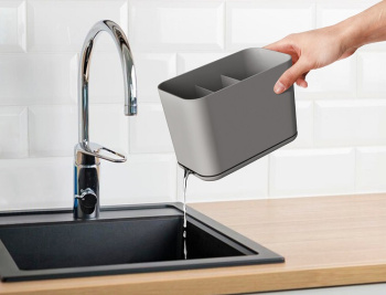 Сушилка для столов.приборов настольная пластм. 3-и секции 157х87х111мм "Смарт" Сер. С425ПСЕР*1/12 Сушилка для столов.приборов настольная пластм. 3-и секции 157х87х111мм "Смарт" Сер. С425ПСЕР*1/12