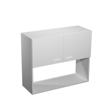 Шкаф навесной 800х676х290 мм BROZEX-WOOD Liberty, с двумя дверцами, белый