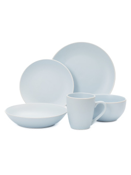 Тарелка керамич. "Fioretta" "Scandy Blue" мелкая d24см TDP544 *6/24