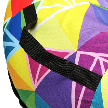 Тюбинг-ватрушка Nika Кристаллы, диаметр 90 см, рип-стоп/тент, разноцветный