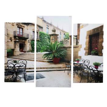 Картина модульная на подрамнике "Улочка" 2шт-25х50, 1шт-30х60 ;60*80 см  1722570