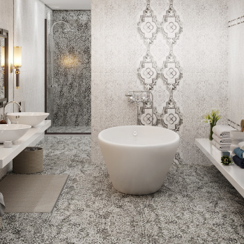 Плитка 40х40 см настенная 1.6 м² Axima Венеция, серый