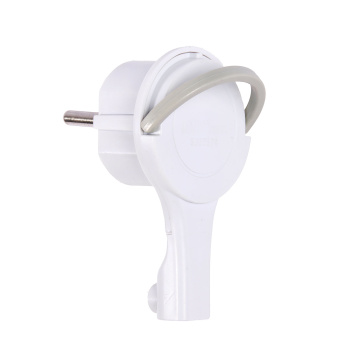 Вилка штеп.-невидимка электрич. с заземл. бел. 16А 250В *1/20/100