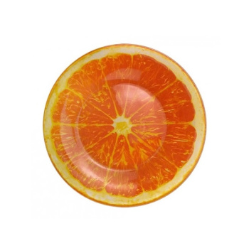 яяяТарелка стекло "МФК" "Апельсин" мелк. d19см Оранжевый MFK08347 *6/54