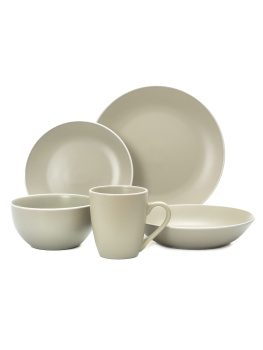 Тарелка керамич. "Fioretta" "Scandy Olive" мелкая d24см TDP530  *6/24