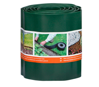 Бордюрная лента Садовая для грядок, клумб "гофра" пласт. выс.20см дл.9м Хаки Б-20/9 (Протэкт) *1/2 Бордюрная лента Садовая для грядок, клумб "гофра" пласт. выс.20см дл.9м Хаки Б-20/9 (Протэкт) *1/2