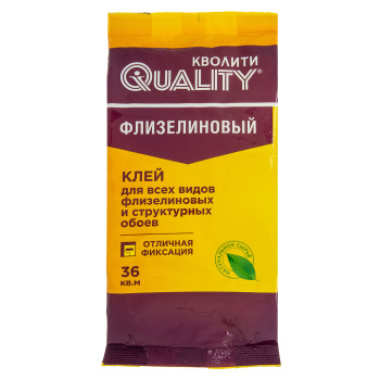 Клей для обоев Quality, флизелиновый, 36 м², 200 г