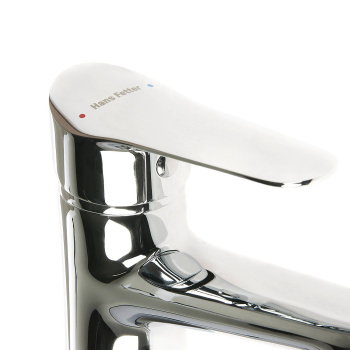 Смеситель для умывальника Hans Fetter HF0701, короткий излив, рычажный