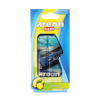 Ароматизатор на зеркало Areon Refreshment гелевый, лимон 4605391