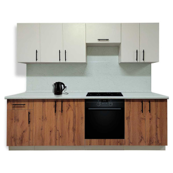 Шкаф навесной 600х676х290 мм BROZEX-WOOD Viola, с двумя дверцами, белый