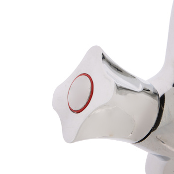 Смеситель для умывальника Potato P10306, короткий излив, двухвентильный