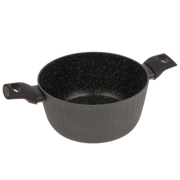 Кастрюля алюм.а/приг. Jarko "Terra" д/ИНДУКЦ.плит 4,4л d24см Стек.кр. JTr-224-11 *1/4