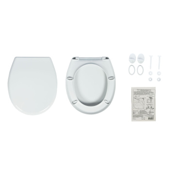 Сиденье для унитаза УКЛАД Эконом, 42х36 см, белый Сиденье для унитаза УКЛАД Эконом, 42х36 см, белый