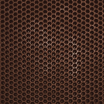 Коврик грязезащитный ЭВА TUP, 68х48 см, соты, цвет коричневый