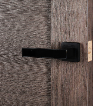 Дверное полотно остекленное 2000х800х38 мм Двери Гуд Х4 Неаполь, коричневый/черный