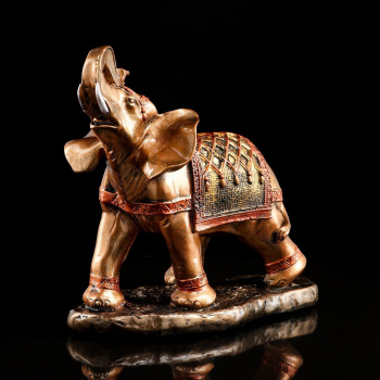 Сувенир "Слон шагающий" большой, золото   4677308
